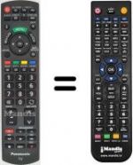 Replacement remote control Panasonic TX-L32X5E