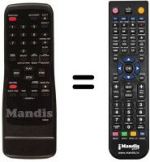 Replacement remote control Funai 19A-404