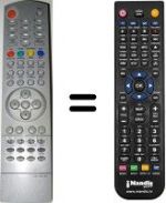 Replacement remote control Airis NS18100