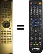 Replacement remote control NordMende N4204PD