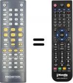 Replacement remote control Nortek PALCO HOME THEATRE