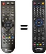 Replacement remote control Telesystem PALCO24 / L07 FULL HD