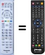 Replacement remote control Panasonic TX-L39E6EW