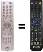 Replacement remote control JVC PD42B50BU