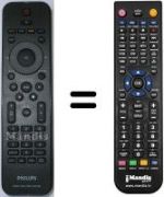 Replacement remote control Philips HDR3800