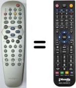 Replacement remote control Philips 23PF9945-12A