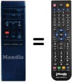 Replacement remote control JVC HR-D210