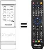 Replacement remote control Thorn FV20B