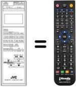 Replacement remote control JVC PQ10543AE-24