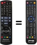 Replacement remote control Panasonic DMP-BD45
