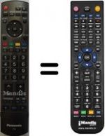Replacement remote control Panasonic TH-42PY800P