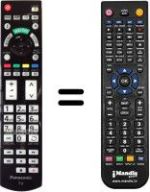 Replacement remote control Panasonic TX-L55WT50T