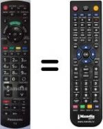 Replacement remote control Panasonic TX-L37E5B