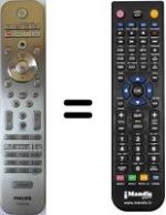 Replacement remote control Philips 37PF7641D / 10