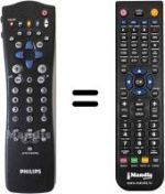 Replacement remote control Philips 28PW8807 / 12