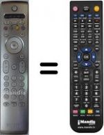 Replacement remote control Philips 30PF9975 / 12