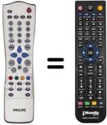 Replacement remote control Philips 300WN5BB00