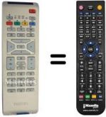 Replacement remote control Philips 42PF5421-10-TV