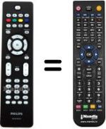Replacement remote control Philips 37PFL7562D / 10