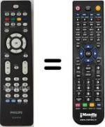 Replacement remote control Philips 42PFL7962D 12 2