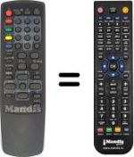 Replacement remote control Daewoo DVS20FBT