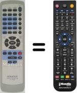 Replacement remote control RC-F0309E