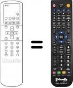 Replacement remote control Toshiba 28H14D