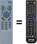 Replacement remote control Thomson 21MG1321