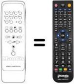 Replacement remote control Dual STV7001