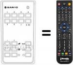 Replacement remote control Hitachi RC222