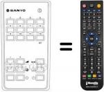 Replacement remote control Hitachi RC228