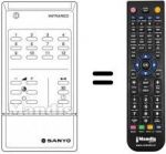 Replacement remote control Hitachi RC238
