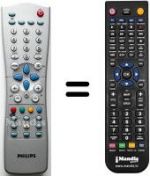Replacement remote control Philips 14PT3685-01