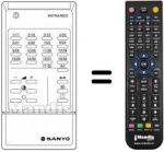 Replacement remote control RC254