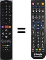 Replacement remote control Thomson 42 FU 5553