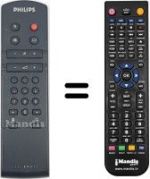 Replacement remote control Philips 52ZZ3533-38M