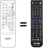Replacement remote control Sony RM634A