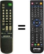 Replacement remote control Mitsubishi RM827S