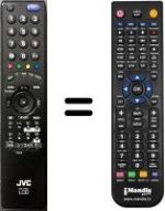 Replacement remote control JVC LT-32DR9BJ