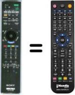 Replacement remote control RM-ED033