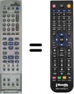 Replacement remote control JVC DM-MH30SE