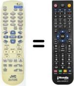 Replacement remote control JVC XL-N5SL