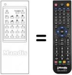 Replacement remote control Radiomarelli RM204