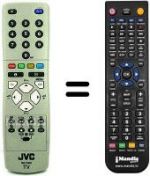 Replacement remote control JVC RM-C15021C
