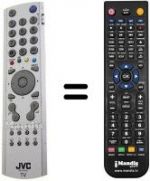 Replacement remote control JVC LT-26A61BU