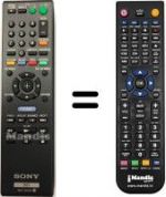 Replacement remote control RMT-B107A