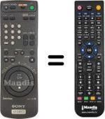 Replacement remote control RMT-V187