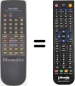 Replacement remote control RRMCG0009AJ