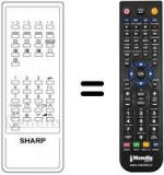 Replacement remote control RRMCG1014BMSA