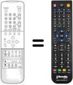 Replacement remote control Sharp 72AS18SN